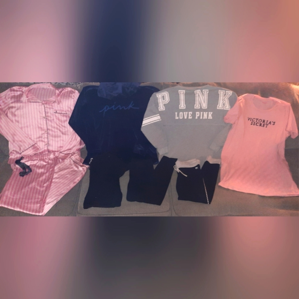PINK BY VICTORIAS SECRET LOT ALL SIZE LARGE